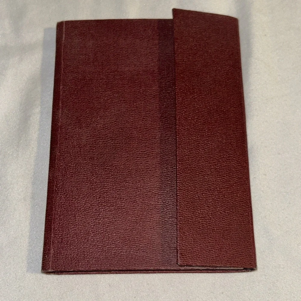 Personal Free Mason Masonic Ritual Book Secret‎ Burgundy Tennessee 1958